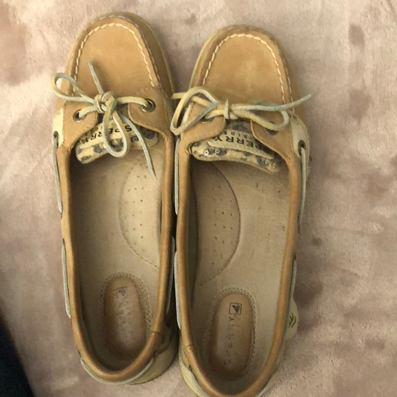 Sperry Topsider Leopard Sequin Boatshoe - Picture 1 of 7